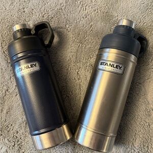Stanley Black and Silver Insulated Bottles